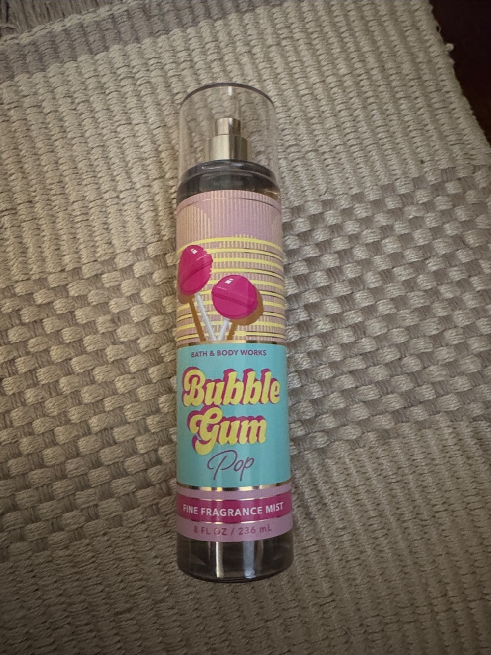 Bath & Body Works Bubble Gum Pop Fine Fragrance Mist - Pink & Teal